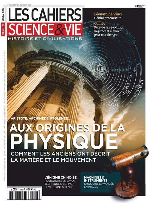 Title details for Les Cahiers de Science & Vie by Reworld Media Magazines - Available